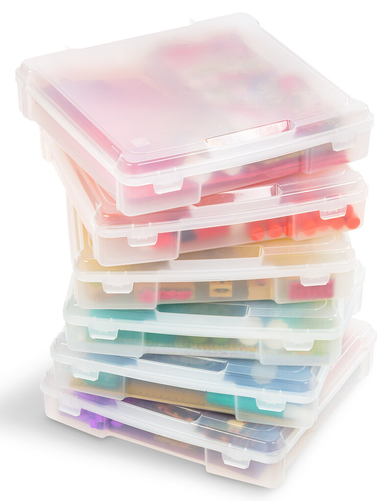 IRIS Portable hobby organizer - A4 Format - set of 6 - SBC-350 - Transparent