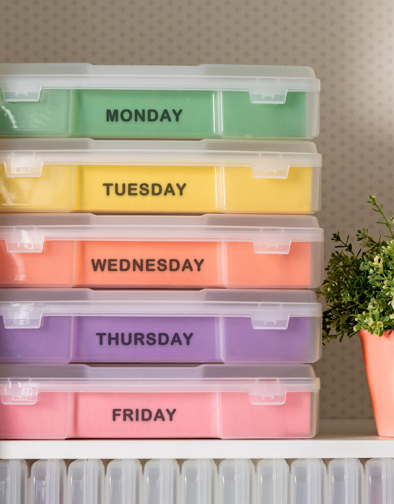 IRIS Portable hobby organizer - A4 Format - set of 6 - SBC-350 - Transparent