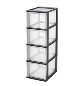 IRIS Organizer Chest - 4 lades - OCH-2400 - Black