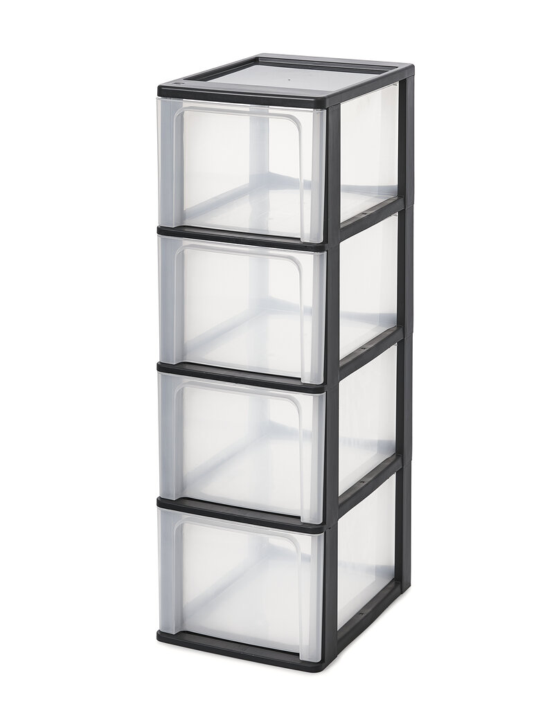 IRIS Organizer Chest - 4 lades - OCH-2400 - Black