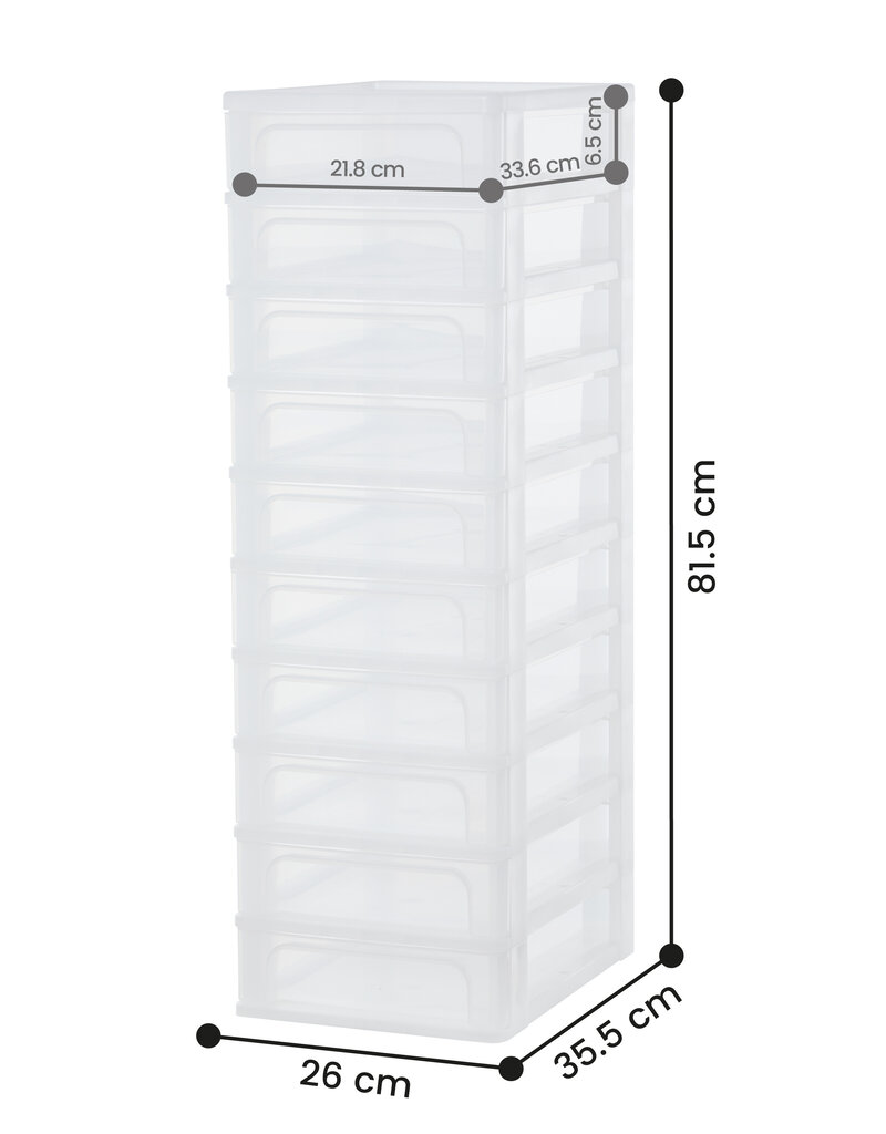 IRIS Organizer Chest - 10 lades - OCH-2100 - White