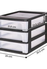 IRIS Organizer Chest - 3 lades - OCH-2030 - Black