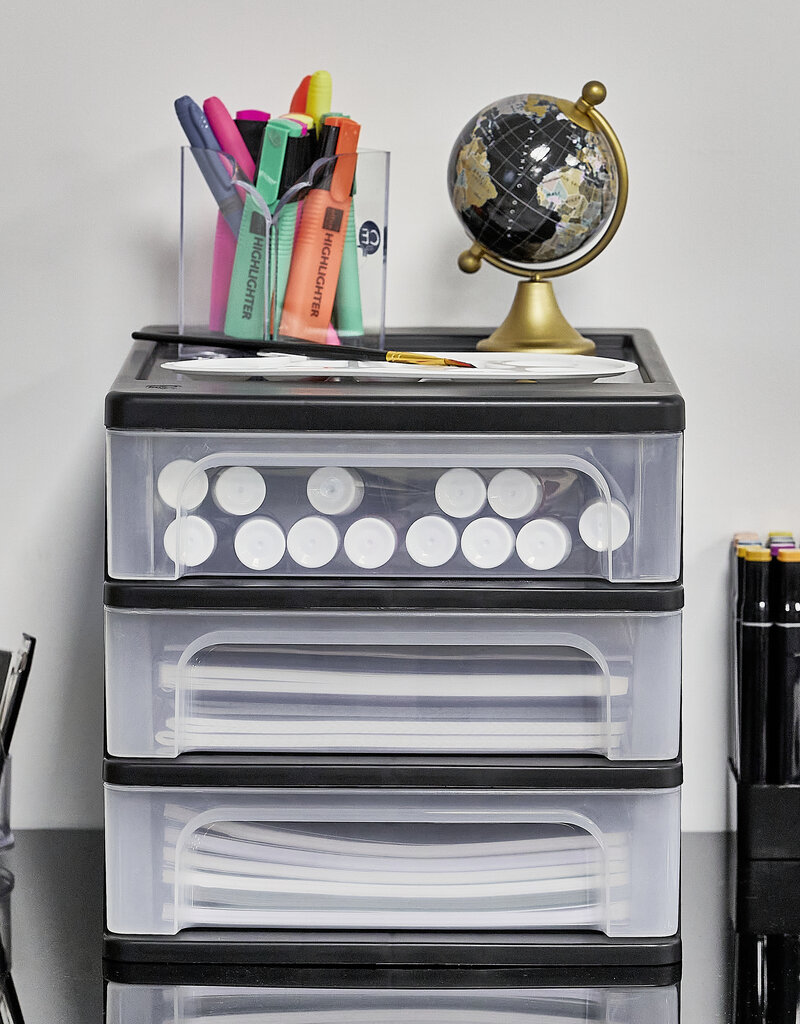 IRIS Organizer Chest - 3 lades - OCH-2030 - Black