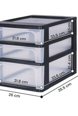 IRIS Organizer Chest - 3 lades - OCH-2021 - Black