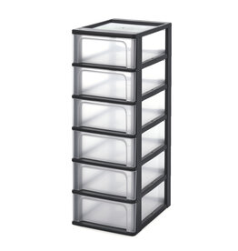 IRIS Organizer Chest - 6 lades - OCH-2006 - Black
