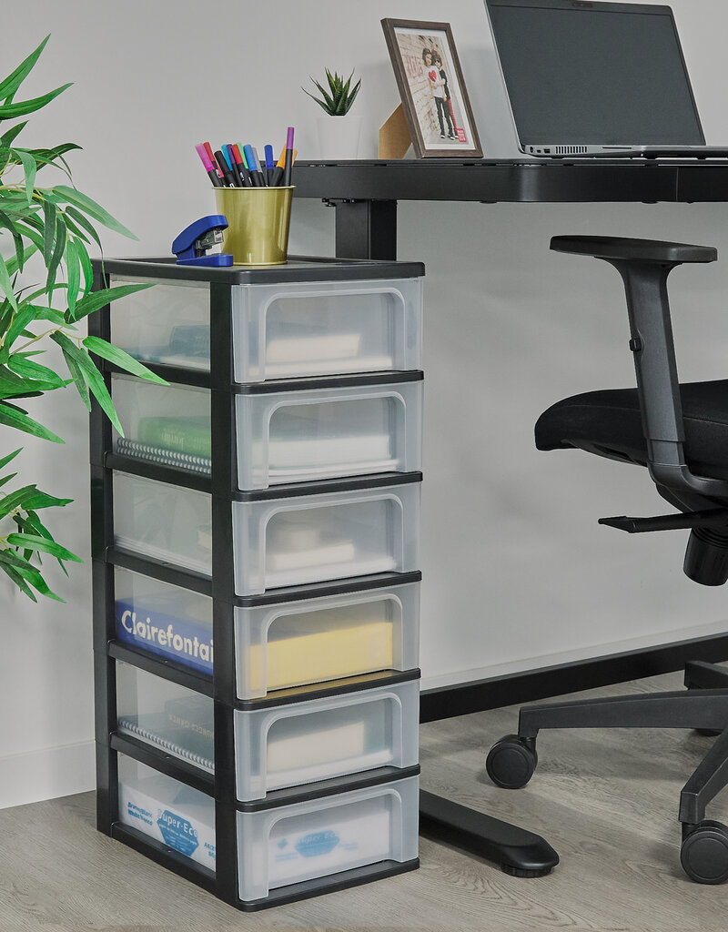 IRIS Organizer Chest - 6 lades - OCH-2006 - Black