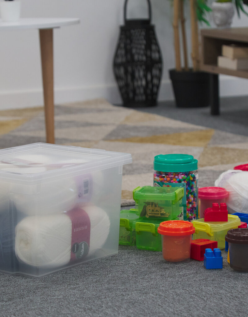 IRIS Useful Storage Box - 10 liters - set of 6 - USB-S - Transparent