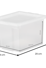 IRIS Useful Storage Box - 10 liter - set van 6 - USB-S - Transparant