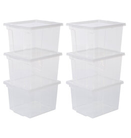 IRIS Useful Storage Box - 10 liters - set of 6 - USB-S - Transparent