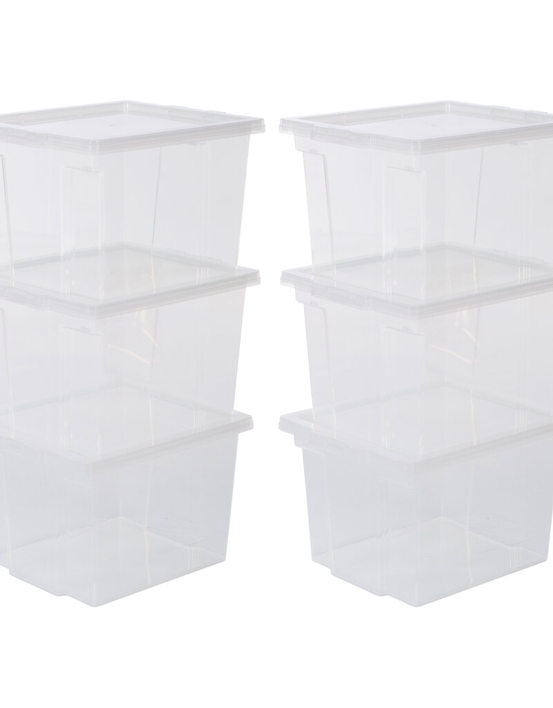 IRIS Useful Storage Box - 10 liters - set of 6 - USB-S - Transparent