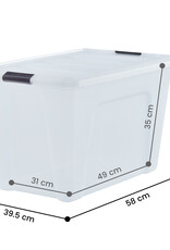 IRIS Design New Top Box - 60 liters - Set of 1 - DDNTB-60 - Transparent