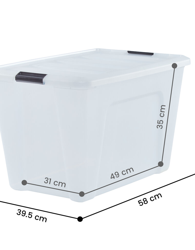 IRIS Design New Top Box - 60 liter - Set van 1 - DDNTB-60 - Transparant