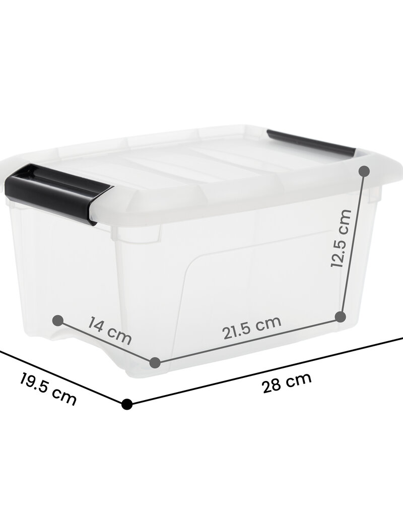 IRIS Design New Top Box - 5 liter - Set van 6 - DDNTB-5 - Transparant