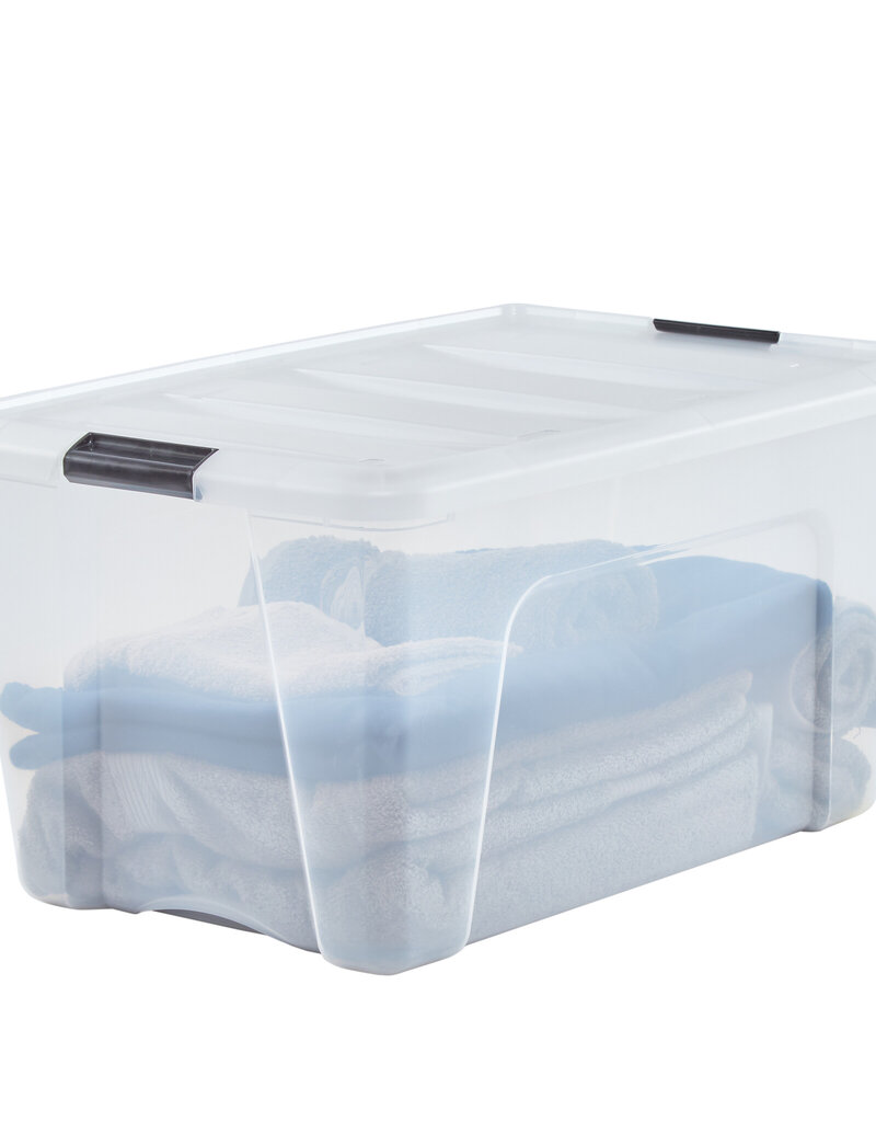IRIS Design New Top Box - 45 liter - Set van 4 - DDNTB-45 - Transparant