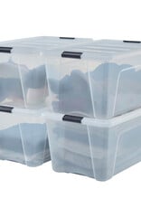 IRIS Design New Top Box - 45 liter - Set van 4 - DDNTB-45 - Transparant