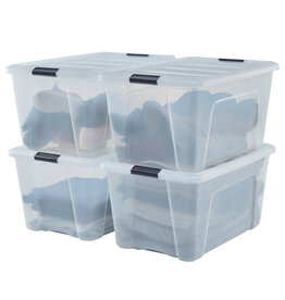 IRIS Design New Top Box - 45 liter - Set van 4 - DDNTB-45 - Transparant