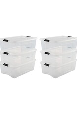 IRIS Design New Top Box - 30 liters - Set of 6 - DDNTB-30 - Transparent