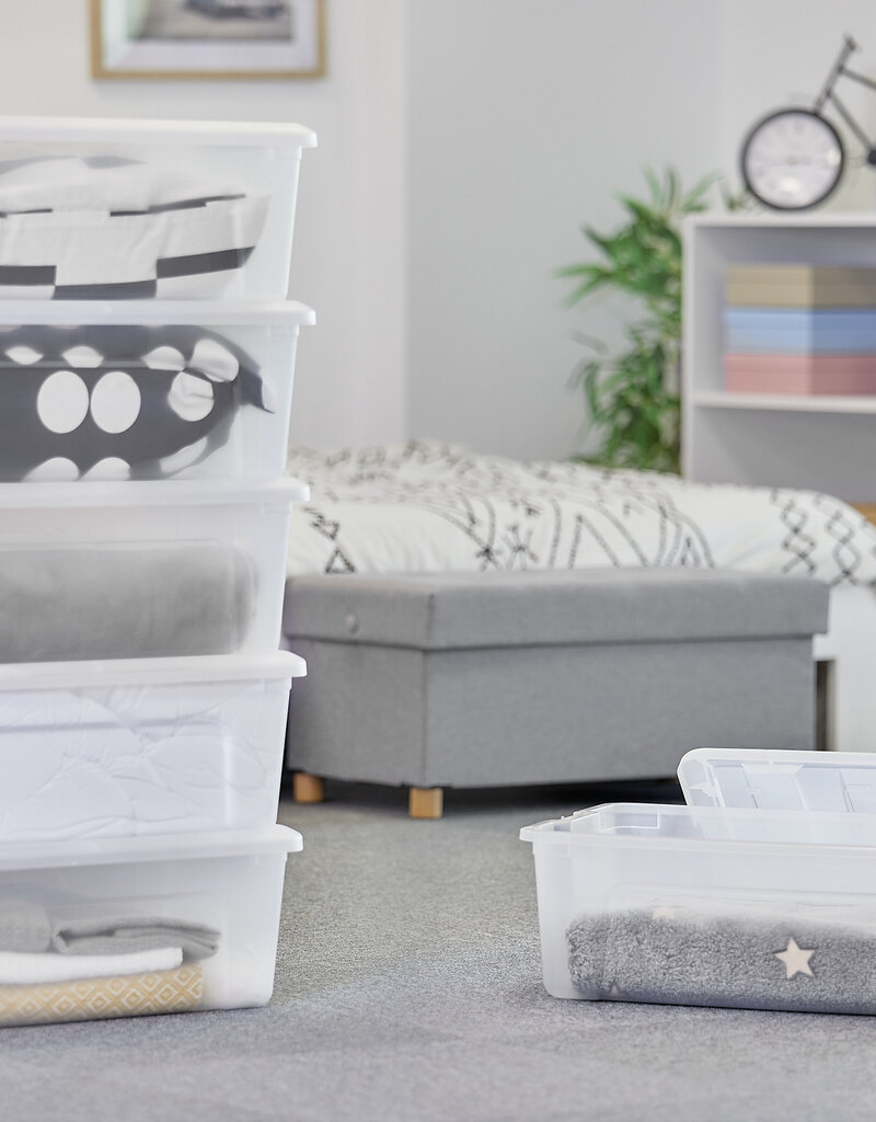 IRIS Design New Top Box - 30 liters - Set of 6 - DDNTB-30 - Transparent