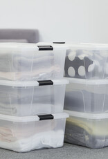 IRIS Design New Top Box - 30 liter - Set van 6 - DDNTB-30 - Transparant