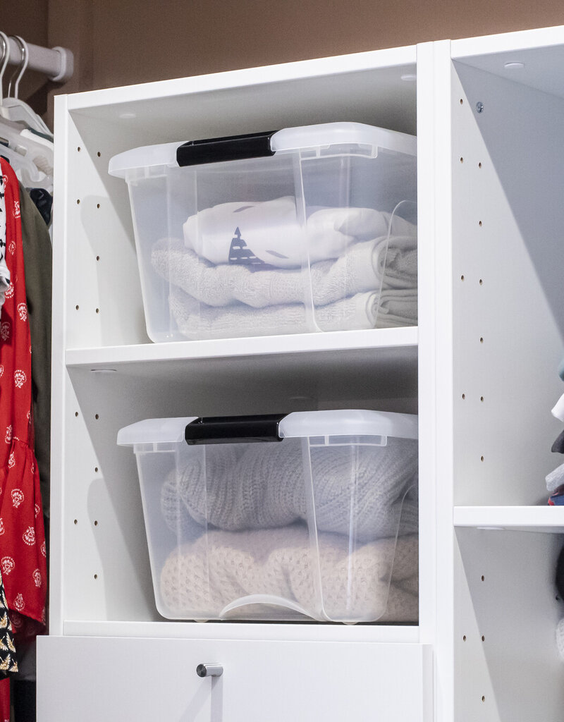 IRIS Design New Top Box - 15 liters - Set of 3 - DDNTB-15 - Transparent