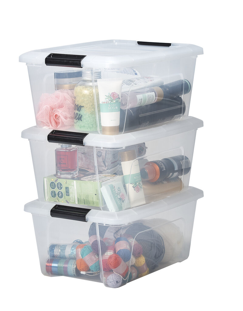 IRIS Design New Top Box - 15 liter - Set van 3 - DDNTB-15 - Transparant