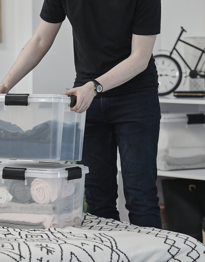 IRIS New Air Tight Box - 20 liters - set of 3 - DDAT-SD - Transparent