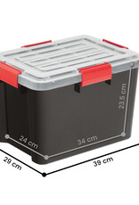IRIS New Air Tight Box - 20 liter - set van 3 - DDAT-SD - Black