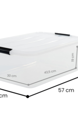 IRIS Top Box - 30 liter - set van 6 - TB-30 - Transparant