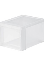 IRIS Drop Front Shoebox - size S - set of 3 - EUDF-S - Transparent