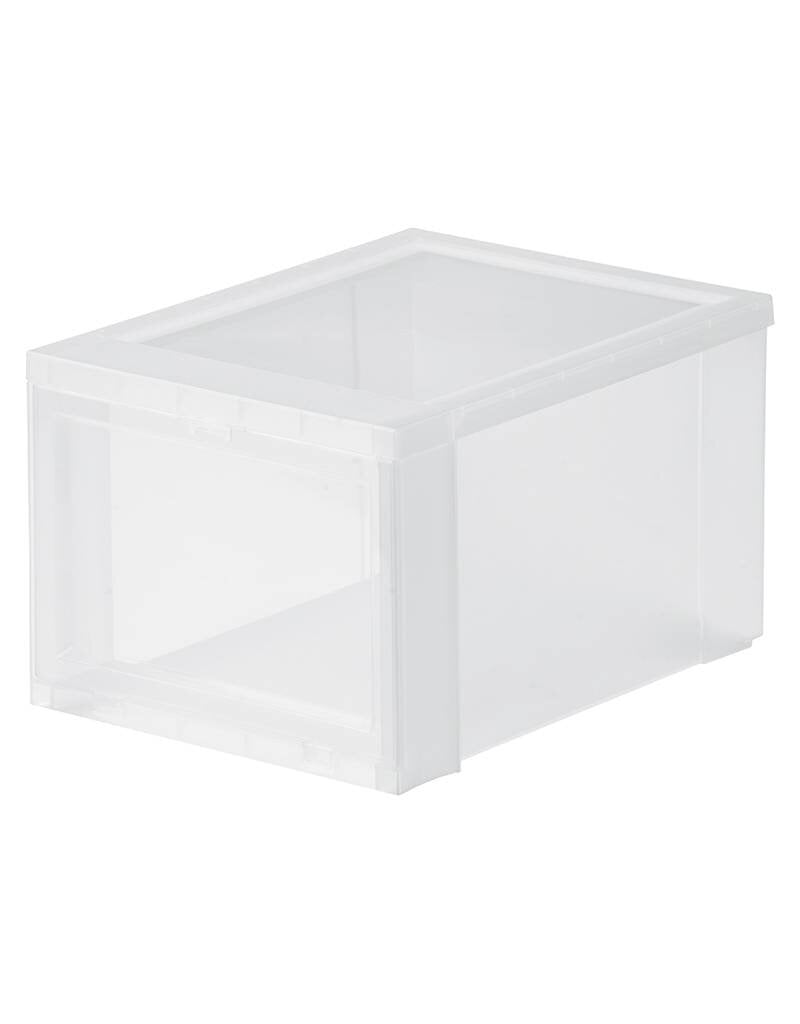 IRIS Drop Front Shoebox - maat S - set van 3 - EUDF-S - Transparant