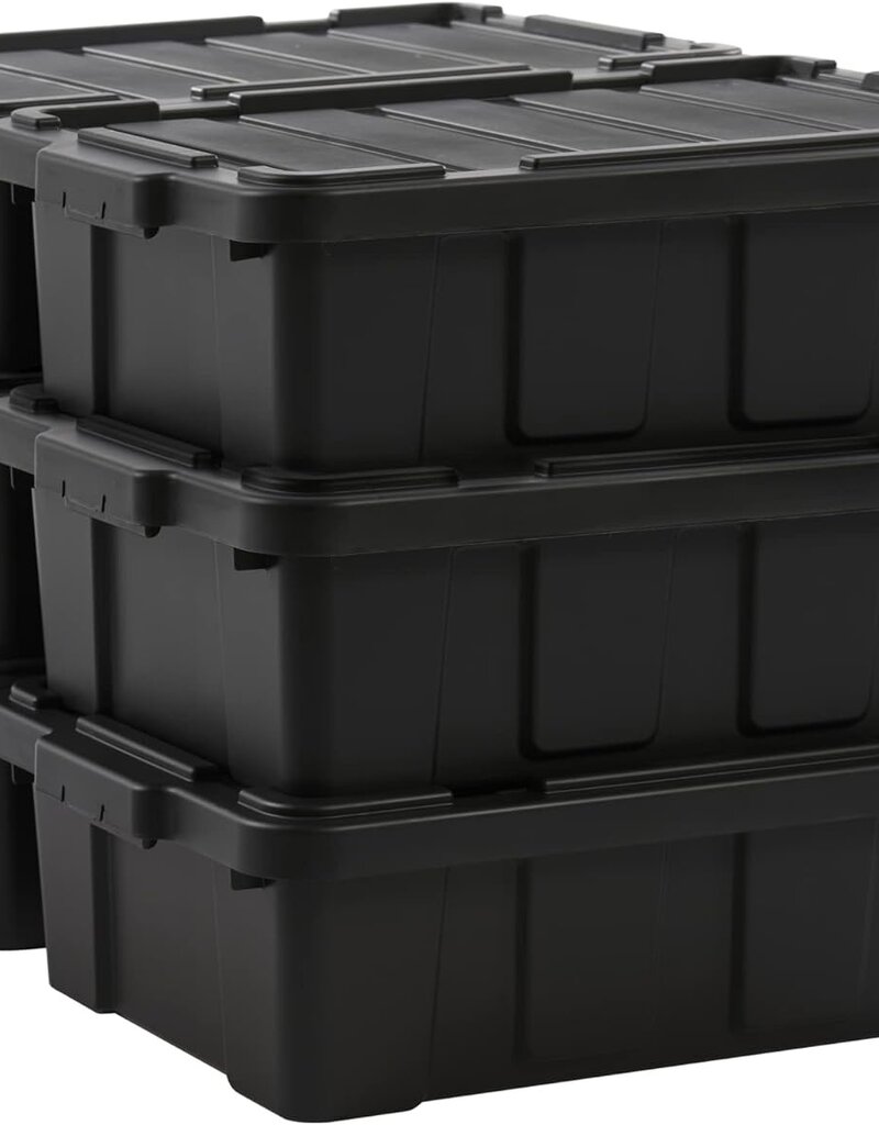 IRIS Iris Ohyama DDSKT-230 Heavy Duty Organising Boxes, 25L, Set of 6