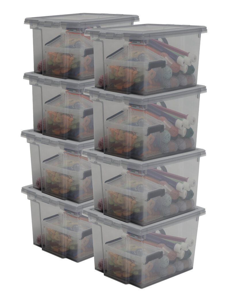 IRIS Useful Storage Box - 10 liter - set van 8 - DDUSB-S - Grey