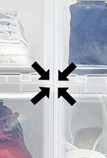 IRIS Drop Front Shoebox - size S - set of 3 - EUDF-S - Transparent