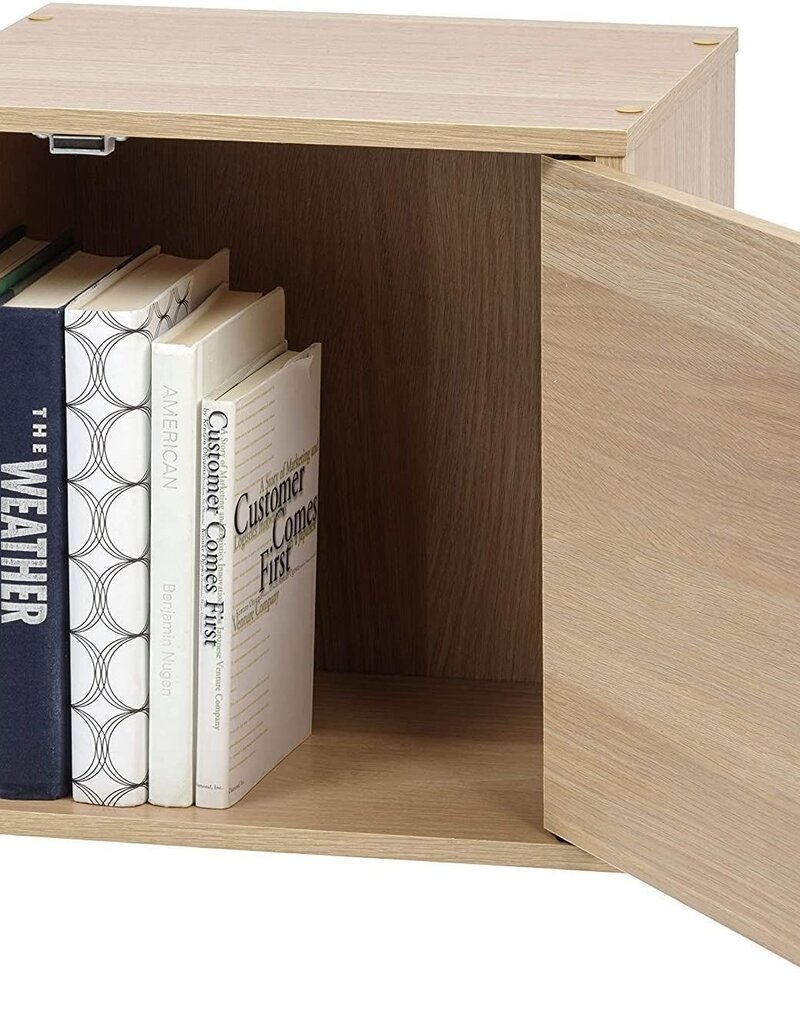 IRIS QR box with door- Light brown - QR-34