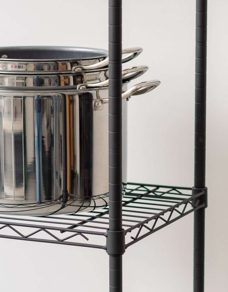 IRIS #Metal Rack 600 3-Tier Black MR-NS3-B