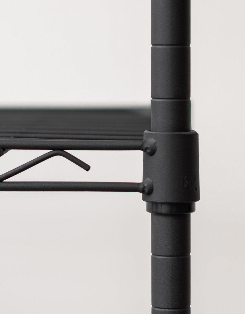 IRIS #Metal Rack 600 3-Tier Black MR-NS3-B