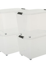 IRIS Rollerbox - 60 liter - set van 4 - TBR-60 - Transparant