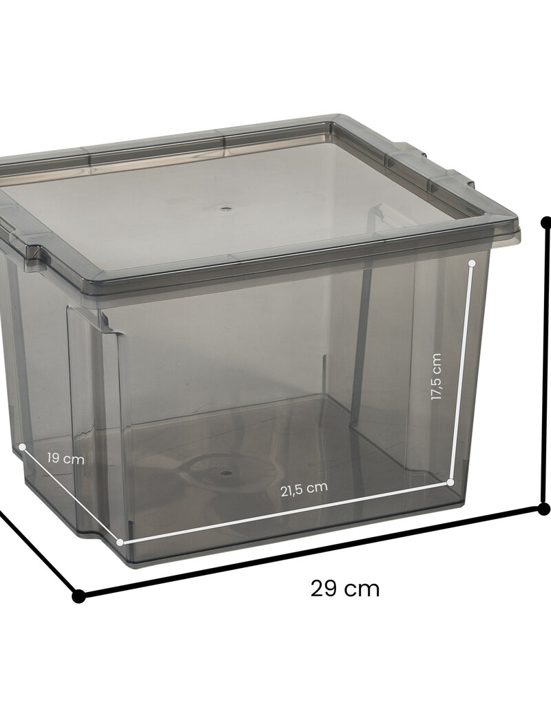 IRIS Useful Storage Box - 10 liters - set of 6 - USB-S - Grey