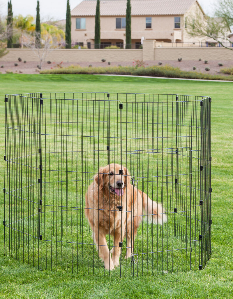 IRIS Wire Pet Circle 48 inch Silver