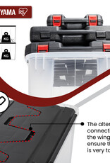 IRIS Wing Lid Box - 48 liter - set van 4 - CWL-48 - Transparant