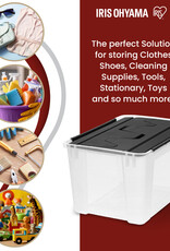 IRIS Wing Lid Box - 48 liters - set of 4 - CWL-48 - Transparent