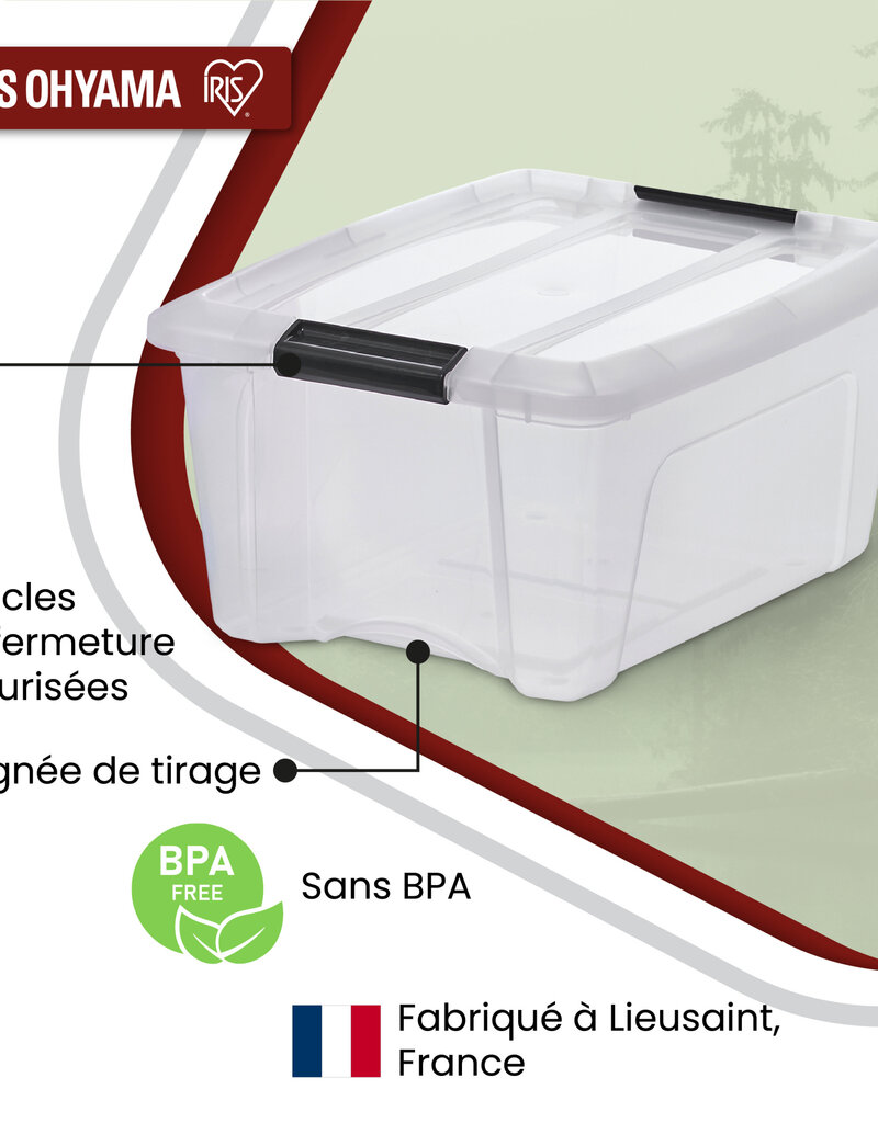 IRIS New Top Box - 15 liters - set of 6 - NTB-15 - Transparent