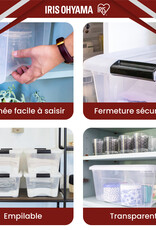 IRIS New Top Box - 15 liters - set of 6 - NTB-15 - Transparent