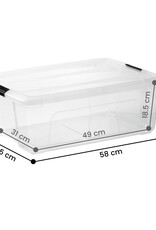IRIS New Top Box - 30L - set of 6 - Transparent