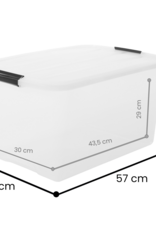 IRIS Top Box - 45 liter - set van 2 - TB-45 - Transparant