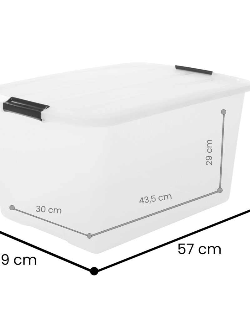 IRIS Top Box - 45 liter - set van 2 - TB-45 - Transparant