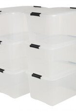 IRIS Top Box - 45 liters - set of 6 - TB-45 - Transparent