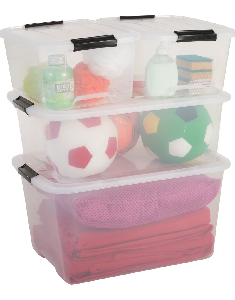 IRIS Top Box - 45 liter - set van 6 - TB-45 - Transparant