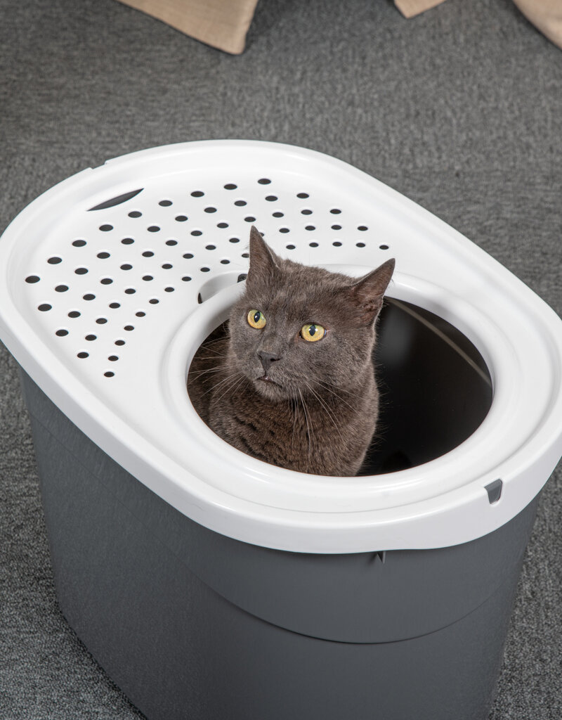 IRIS Kattenbak - Bovenste Ingang - TECL-20 - Grey