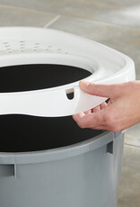 IRIS Cat Litter Box - Top Entrance - TECL-20 - Grey